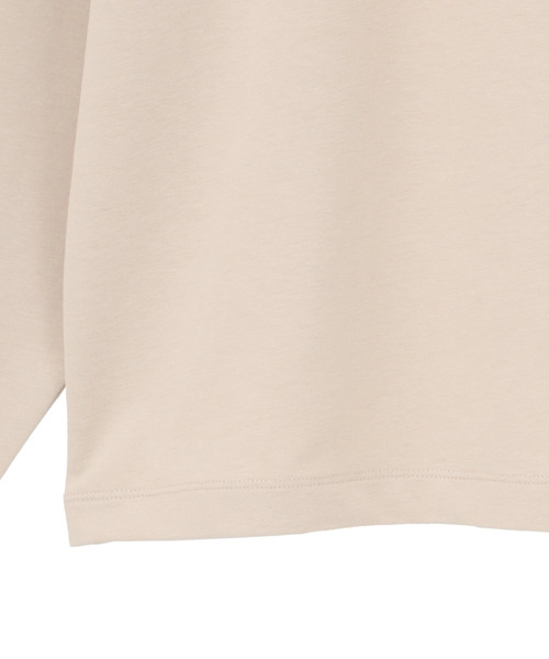 MELROSE claire(メルローズ クレール)の「【ミニ裏毛ラバープリントカットプルオーバー】(Tシャツ/カットソー・レディース・ブラック/カーキ/オフホワイト/ライトベージュ・FREE)」の7枚目の写真