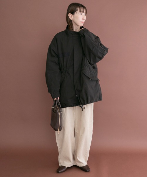 ITEMS URBANRESEARCH(アイテムズ アーバンリサーチ)の「キルトライナーモッズコート(モッズコート・レディース・カーキ/ブラック・FREE)」の21枚目の写真