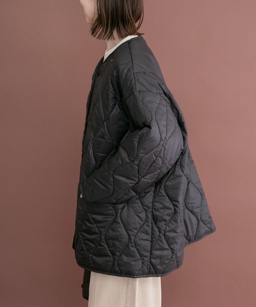 ITEMS URBANRESEARCH(アイテムズ アーバンリサーチ)の「キルトライナーモッズコート(モッズコート・レディース・カーキ/ブラック・FREE)」の19枚目の写真
