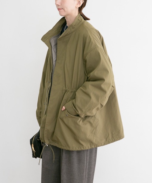 ITEMS URBANRESEARCH(アイテムズ アーバンリサーチ)の「キルトライナーモッズコート(モッズコート・レディース・カーキ/ブラック・FREE)」の15枚目の写真