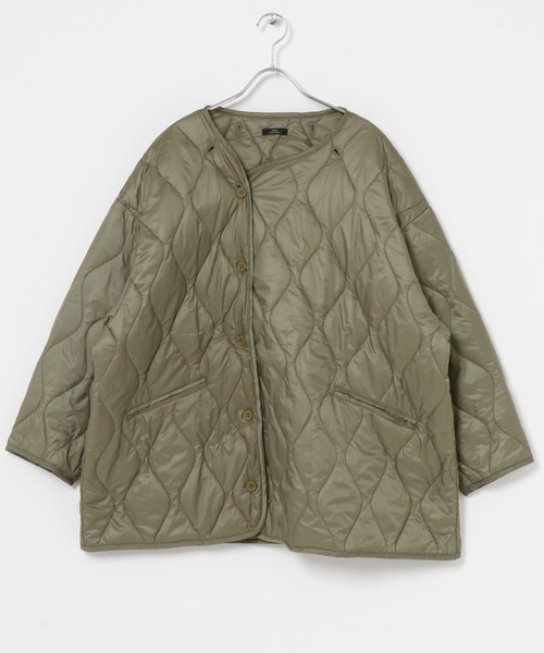 ITEMS URBANRESEARCH(アイテムズ アーバンリサーチ)の「キルトライナーモッズコート(モッズコート・レディース・カーキ/ブラック・FREE)」の8枚目の写真