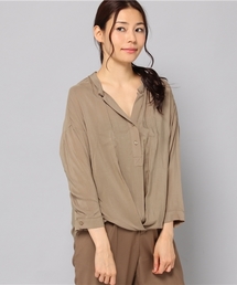actuel | レーヨンタックシャツ(シャツ/ブラウス)