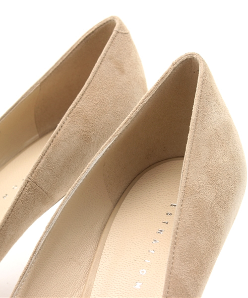 ESTNATION（エストネーション）の「ESTNATION スエードパンプス（パンプス・レディース・ライトグレー/ベージュ/イエロー・37.5/35/34.5/34/35.5/36.5/36）」の9枚目の写真