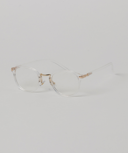 WEGO（ウィゴー）の「WEGO/コンビボストンタイプメガネ（メガネ・メンズ・ホワイト系その他/ブラウン系その他/ブラック・FREE）」の2枚目の写真