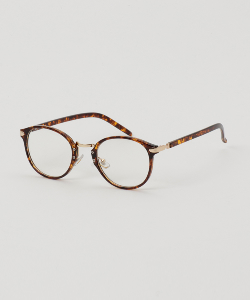 WEGO（ウィゴー）の「WEGO/コンビボストンタイプメガネ（メガネ・メンズ・ホワイト系その他/ブラウン系その他/ブラック・FREE）」の3枚目の写真