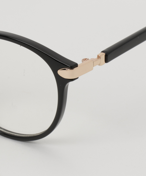 WEGO（ウィゴー）の「WEGO/コンビボストンタイプメガネ（メガネ・メンズ・ホワイト系その他/ブラウン系その他/ブラック・FREE）」の4枚目の写真