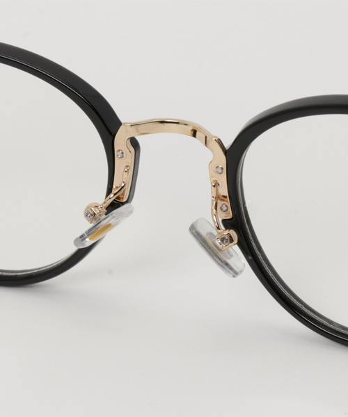 WEGO（ウィゴー）の「WEGO/コンビボストンタイプメガネ（メガネ・メンズ・ホワイト系その他/ブラウン系その他/ブラック・FREE）」の5枚目の写真