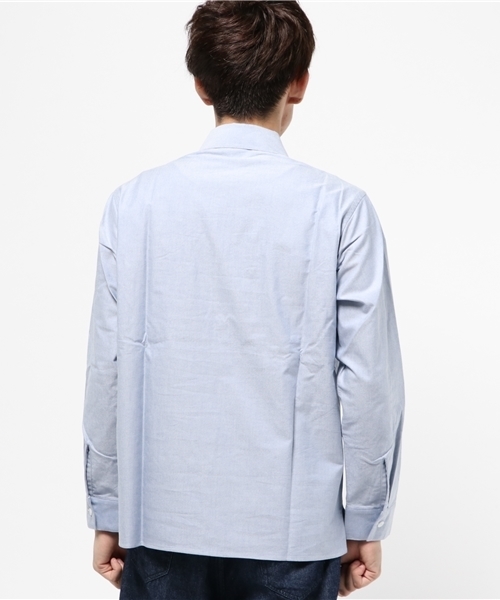 BEN DAVIS MARKET STREET（ベンデイビスマーケットストリート）の「BEN DAVIS MARKET STREET HALF ZIP SHIRTS -made in japan-（シャツ/ブラウス・メンズ・ブルー/ホワイト・3/1/2/4）」の7枚目の写真