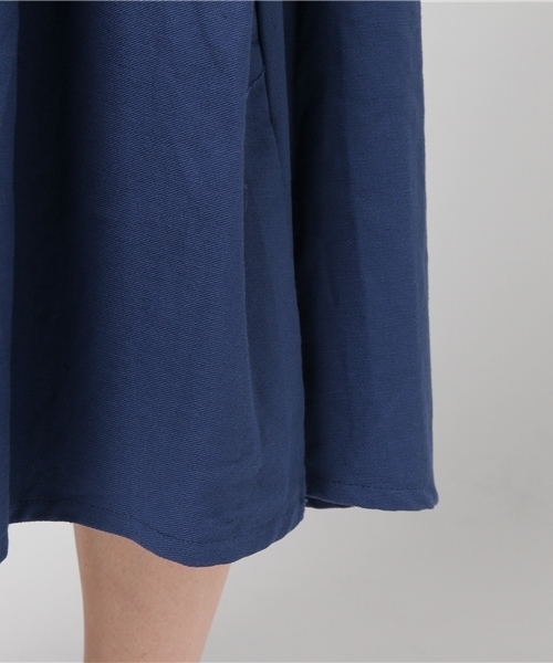 rovtski（ロフトスキー）の「フロントタックスカート（スカート・レディース・グリーン/ベージュ/ネイビー・FREE）」の10枚目の写真