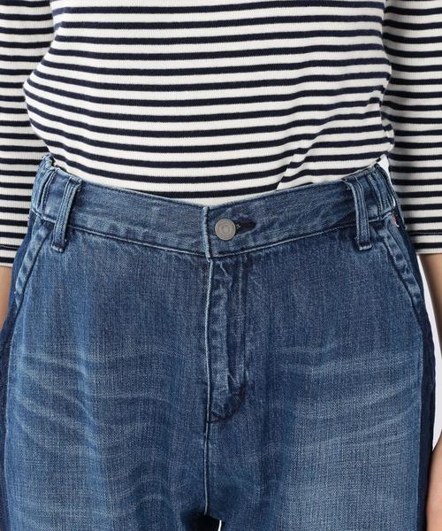 coen(コーエン)の「USAコットンフレイドヘムイージーデニムパンツ(デニムパンツ・レディース・コバルトブルー・LARGE/MEDIUM)」の5枚目の写真