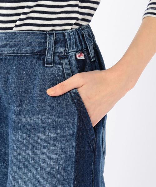 coen(コーエン)の「USAコットンフレイドヘムイージーデニムパンツ(デニムパンツ・レディース・コバルトブルー・LARGE/MEDIUM)」の6枚目の写真