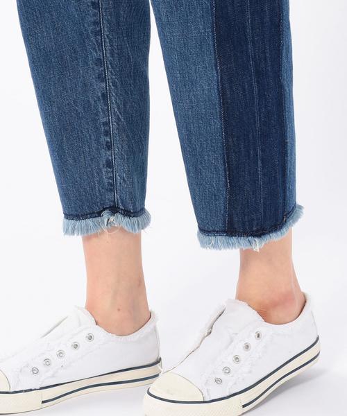 coen(コーエン)の「USAコットンフレイドヘムイージーデニムパンツ(デニムパンツ・レディース・コバルトブルー・LARGE/MEDIUM)」の8枚目の写真