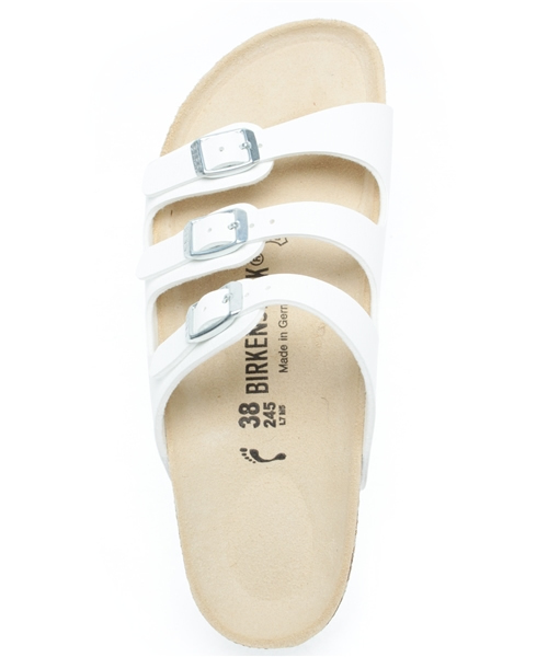 BIRKENSTOCK（ビルケンシュトック）の「■GINGER/SOUP.7月号掲載■ホワイトコンフォートサンダル・FLORIDA BF White(WOMEN)（サンダル・レディース・ホワイト・38/35/36/37/39）」の5枚目の写真