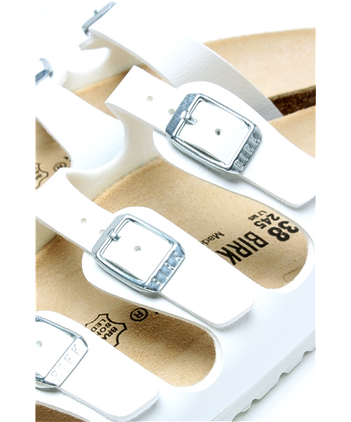 BIRKENSTOCK（ビルケンシュトック）の「■GINGER/SOUP.7月号掲載■ホワイトコンフォートサンダル・FLORIDA BF White(WOMEN)（サンダル・レディース・ホワイト・38/35/36/37/39）」の7枚目の写真