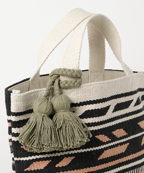 Lilas Campbell（リラキャンベル）の「【Lilas Campbell】リラキャンベル トートバッグ Xel-Ha（トートバッグ・レディース・ブラック/ライトブルー/ホワイト・ONE SIZE）」の5枚目の写真