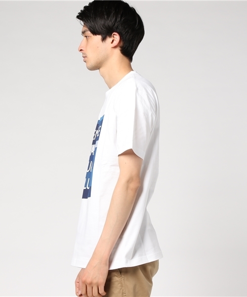 BLACK LABEL CRESTBRIDGE（ブラックレーベル・クレストブリッジ）の「CHECK&LOGOプリントT（Tシャツ/カットソー・メンズ・オフホワイト/ライトブルー/ネイビー・L/M）」の5枚目の写真