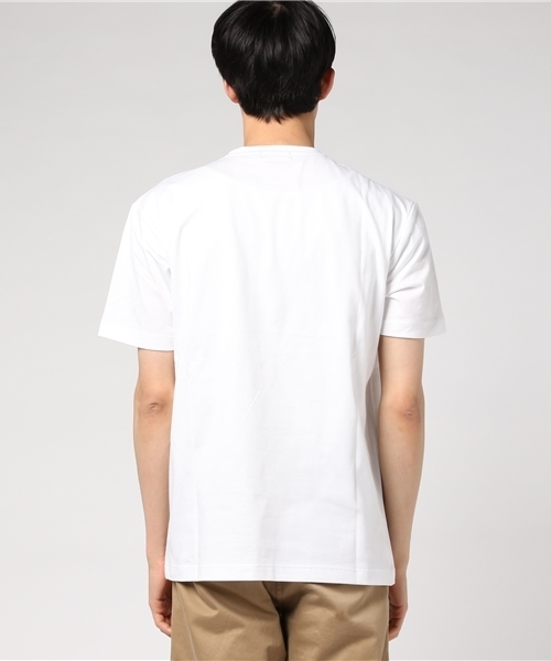 BLACK LABEL CRESTBRIDGE（ブラックレーベル・クレストブリッジ）の「CHECK&LOGOプリントT（Tシャツ/カットソー・メンズ・オフホワイト/ライトブルー/ネイビー・L/M）」の6枚目の写真