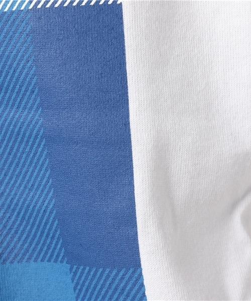 BLACK LABEL CRESTBRIDGE（ブラックレーベル・クレストブリッジ）の「CHECK&LOGOプリントT（Tシャツ/カットソー・メンズ・オフホワイト/ライトブルー/ネイビー・L/M）」の4枚目の写真