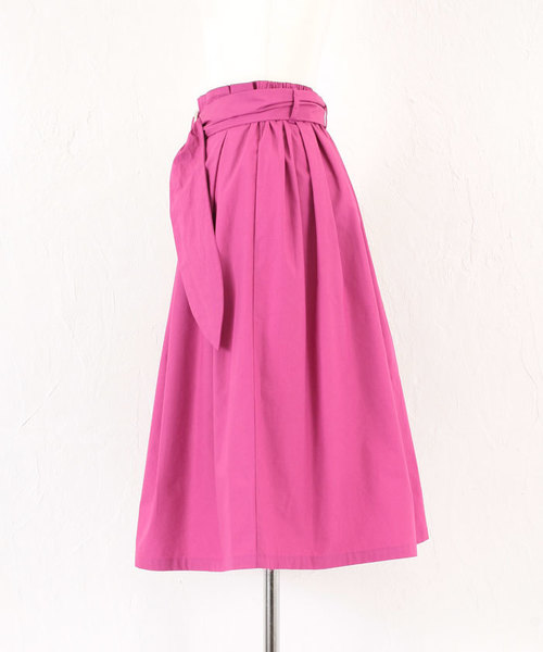 titivate（ティティベイト）の「ｻｯｼｭﾍﾞﾙﾄ付きﾀｲﾌﾟﾗｲﾀｰｽｶｰﾄ（スカート・レディース・マスタード/ピンク/グリーン/ネイビー・M）」の12枚目の写真