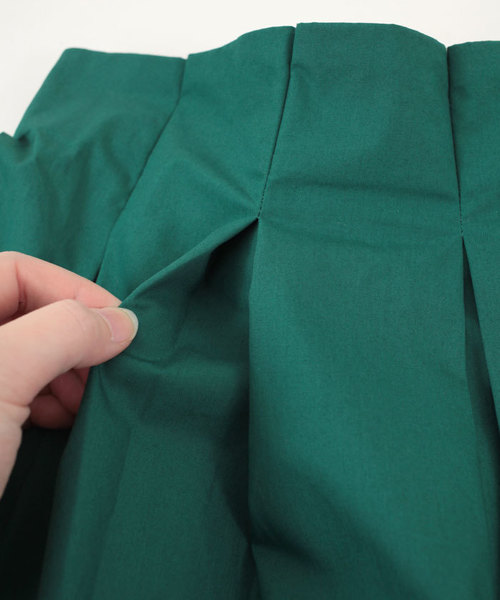 titivate（ティティベイト）の「ｻｯｼｭﾍﾞﾙﾄ付きﾀｲﾌﾟﾗｲﾀｰｽｶｰﾄ（スカート・レディース・マスタード/ピンク/グリーン/ネイビー・M）」の6枚目の写真