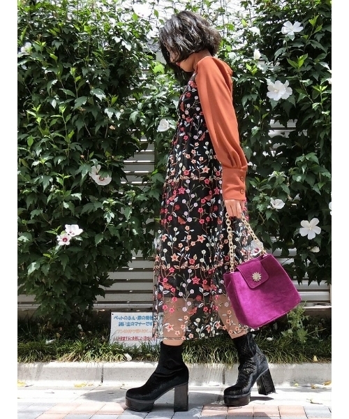 EVRIS（エヴリス）の「シースルーシフォンルーズシャツ（シャツ/ブラウス・レディース・ブラック/グリーン/ブラウン/その他1・FREE）」の19枚目の写真