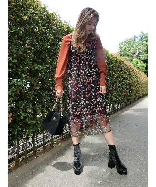 EVRIS（エヴリス）の「シースルーシフォンルーズシャツ（シャツ/ブラウス・レディース・ブラック/グリーン/ブラウン/その他1・FREE）」の20枚目の写真