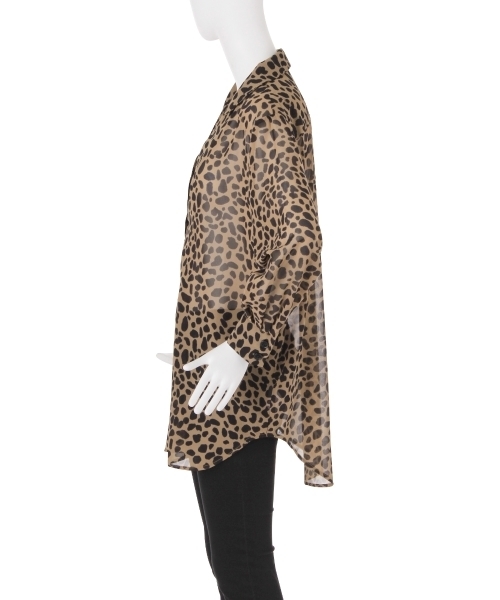 EVRIS（エヴリス）の「シースルーシフォンルーズシャツ（シャツ/ブラウス・レディース・ブラック/グリーン/ブラウン/その他1・FREE）」の12枚目の写真