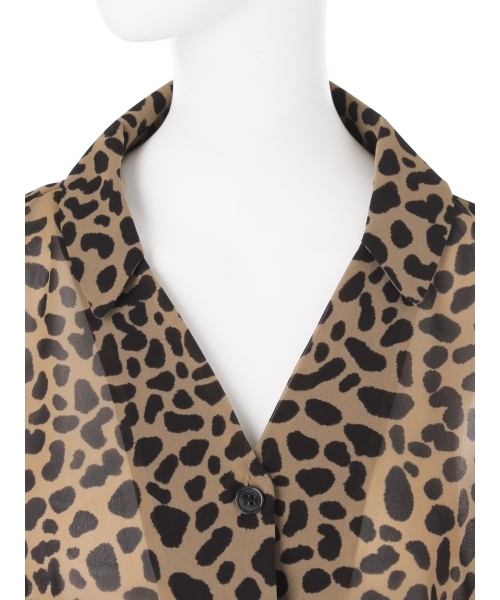 EVRIS（エヴリス）の「シースルーシフォンルーズシャツ（シャツ/ブラウス・レディース・ブラック/グリーン/ブラウン/その他1・FREE）」の14枚目の写真