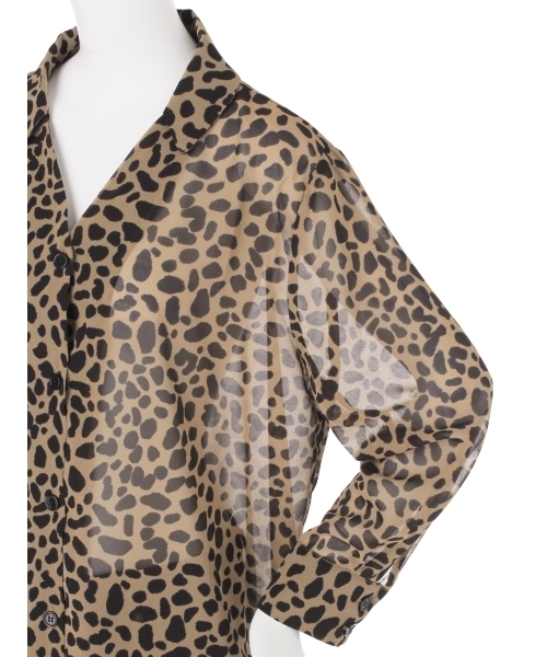 EVRIS（エヴリス）の「シースルーシフォンルーズシャツ（シャツ/ブラウス・レディース・ブラック/グリーン/ブラウン/その他1・FREE）」の22枚目の写真