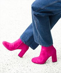 ADAM ET ROPE' | カラーミディ丈ショートブーツ(ブーツ)