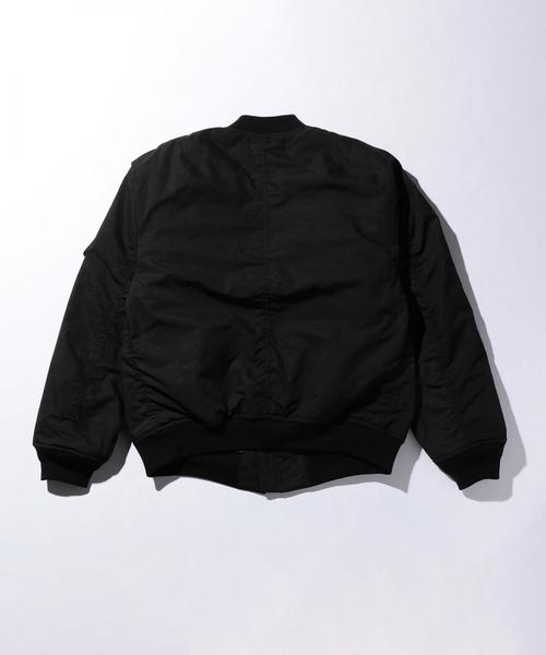 MONKEY TIME（モンキータイム）の「＜monkey time＞ PE/N WEATHER PADDED MA-1/ブルゾン ◆（MA-1・メンズ・ブラック/オリーブ・MEDIUM/X-LARGE/LARGE/SMALL）」の17枚目の写真