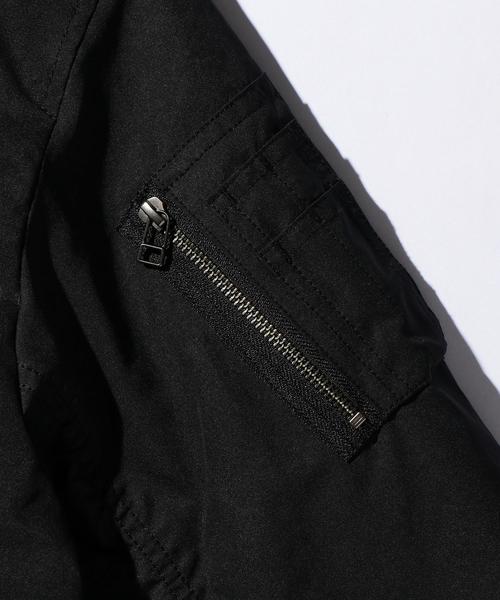 MONKEY TIME（モンキータイム）の「＜monkey time＞ PE/N WEATHER PADDED MA-1/ブルゾン ◆（MA-1・メンズ・ブラック/オリーブ・MEDIUM/X-LARGE/LARGE/SMALL）」の22枚目の写真