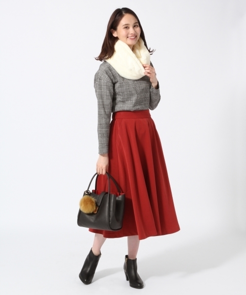 GLOBAL WORK（グローバルワーク）の「ハイネックワイドプルオーバー長袖/774972（Tシャツ/カットソー・レディース・ホワイト/その他/ブルー/ベージュ系その他/ワインレッド・MEDIUM/LARGE）」の10枚目の写真