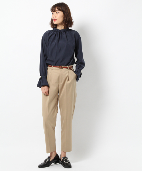 laboratory work（ラボラトリーワーク）の「スタンドカラーブラウス（シャツ/ブラウス・レディース・ホワイト/ベージュ/ネイビー・MEDIUM）」の11枚目の写真