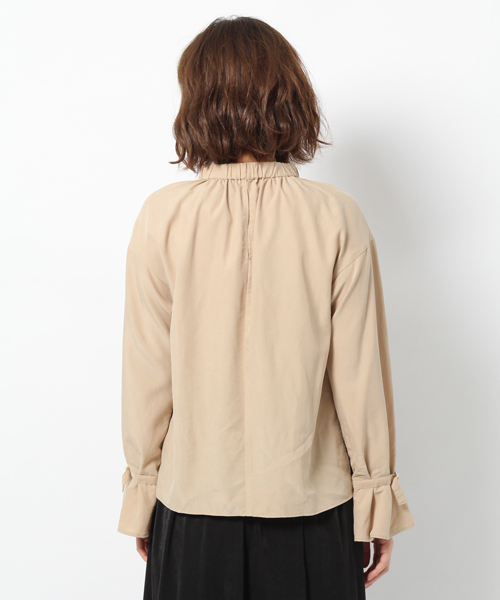 laboratory work（ラボラトリーワーク）の「スタンドカラーブラウス（シャツ/ブラウス・レディース・ホワイト/ベージュ/ネイビー・MEDIUM）」の10枚目の写真