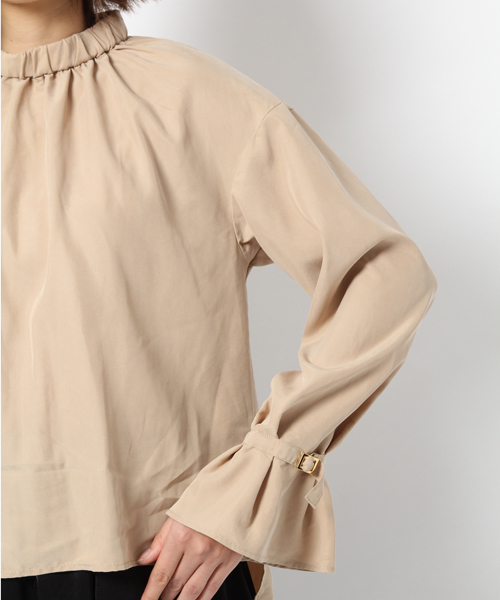 laboratory work（ラボラトリーワーク）の「スタンドカラーブラウス（シャツ/ブラウス・レディース・ホワイト/ベージュ/ネイビー・MEDIUM）」の15枚目の写真