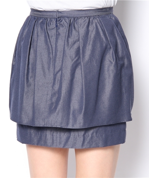 Another Edition（アナザーエディション）の「AE ライトDNM PPLM SK（スカート・レディース・オフホワイト/ライトブルー/ネイビー・SMALL/MEDIUM）」の7枚目の写真