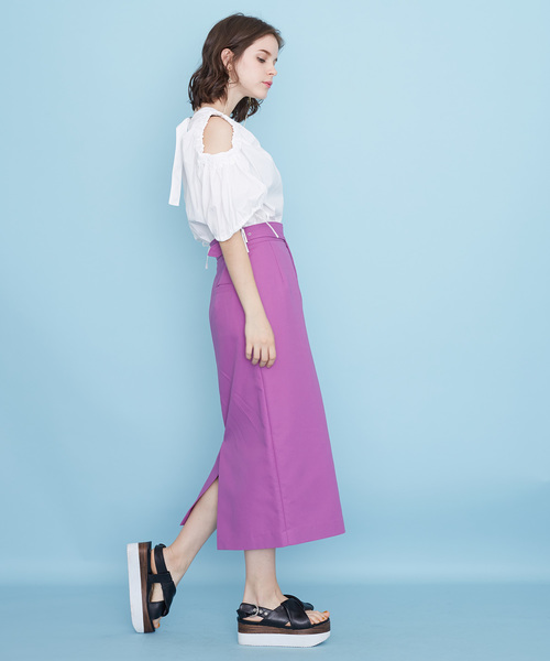 UNITED TOKYO（ユナイテッドトウキョウ）の「オープンパフショルダートップス（シャツ/ブラウス・レディース・ホワイト・1）」の7枚目の写真