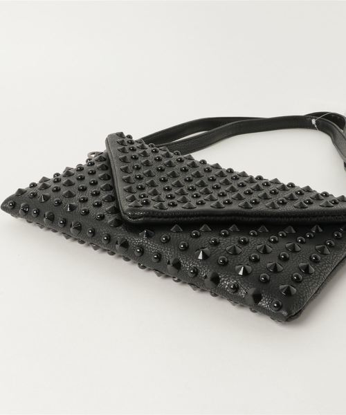 rovtski（ロフトスキー）の「MODE STYLESTADS クラッチバッグ（クラッチバッグ・メンズ・ブラック×ブラック/ブラック×シルバー・FREE）」の4枚目の写真