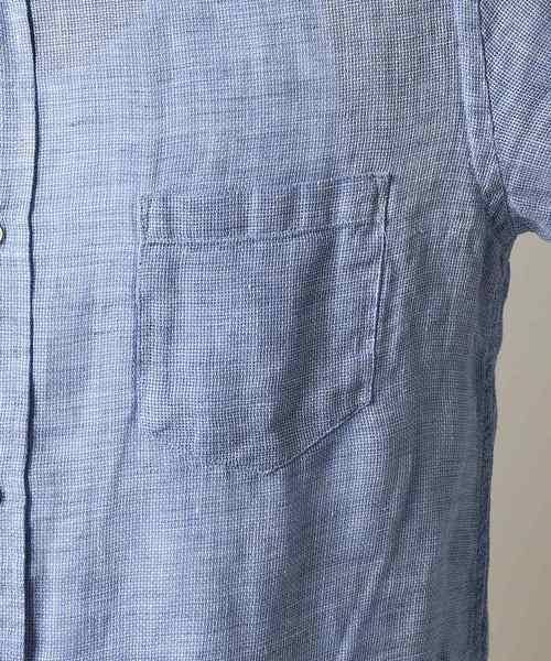 JOURNAL STANDARD（ジャーナルスタンダード）の「LINEN PANAMA レギュラーシャツ＃（シャツ/ブラウス・メンズ・ホワイト/ライトブルー/イエロー/アイボリー/ブルー系その他・SMALL/MEDIUM/LARGE）」の13枚目の写真