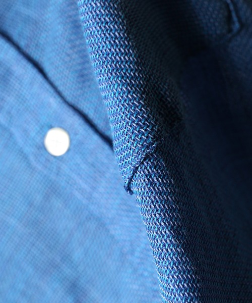 JOURNAL STANDARD（ジャーナルスタンダード）の「LINEN PANAMA レギュラーシャツ＃（シャツ/ブラウス・メンズ・ホワイト/ライトブルー/イエロー/アイボリー/ブルー系その他・SMALL/MEDIUM/LARGE）」の20枚目の写真