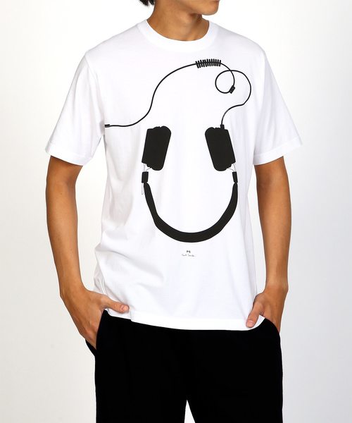 Paul Smith,HEADPHONE PRINT T-SHIRT 