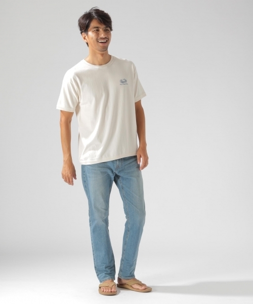 FRUIT OF THE LOOM（フルーツオブザルーム）の「【Fruit Of The Loom(フルーツオブザルーム)】ピグメントリブTシャツ（Tシャツ/カットソー・メンズ・ホワイト/オレンジ/グリーン/チャコール・MEDIUM/LARGE）」の5枚目の写真