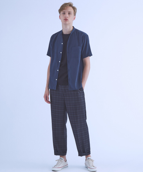 ABAHOUSE(アバハウス)の「【COTTON LYCRA】圧着クルーネックTシャツ(Tシャツ/カットソー・メンズ・ホワイト/グリーン系その他/ブラック/ワイン/レッド系その他・44/46/48)」の8枚目の写真