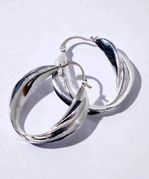 NINE | 【NINE】ツイストフープピアス(ピアス（両耳用）)