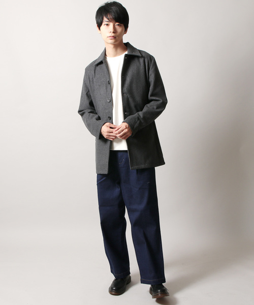 THE CASUAL(カジュアル)の「ストレッチデニムワイドパンツ(デニムパンツ・メンズ・ブルー/ネイビー/ワンウォッシュ・S/M/L/XL)」の8枚目の写真