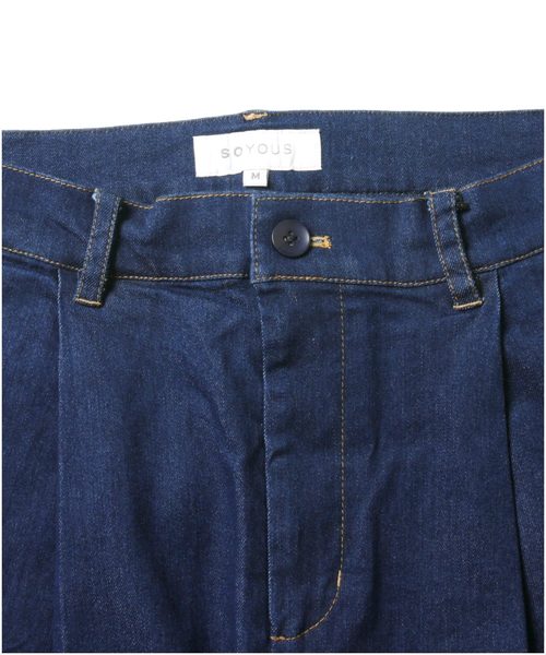 THE CASUAL(カジュアル)の「ストレッチデニムワイドパンツ(デニムパンツ・メンズ・ブルー/ネイビー/ワンウォッシュ・S/M/L/XL)」の15枚目の写真