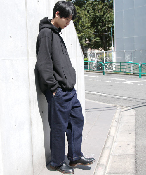 THE CASUAL(カジュアル)の「ストレッチデニムワイドパンツ(デニムパンツ・メンズ・ブルー/ネイビー/ワンウォッシュ・S/M/L/XL)」の20枚目の写真