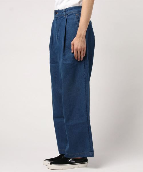 THE CASUAL(カジュアル)の「ストレッチデニムワイドパンツ(デニムパンツ・メンズ・ブルー/ネイビー/ワンウォッシュ・S/M/L/XL)」の5枚目の写真