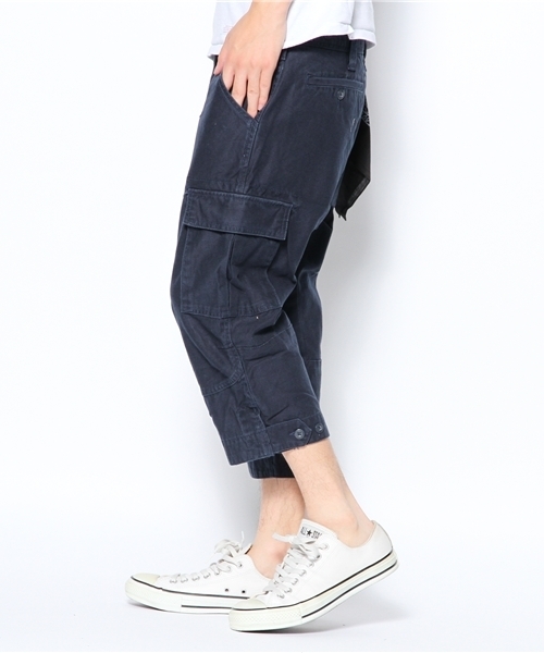 291295＝HOMME（ニーキューイチニーキューゴーオム）の「クロップドカーゴ　バンダナ付き（カーゴパンツ・メンズ・オリーブ/ネイビー/ベージュ・48/44/50）」の5枚目の写真